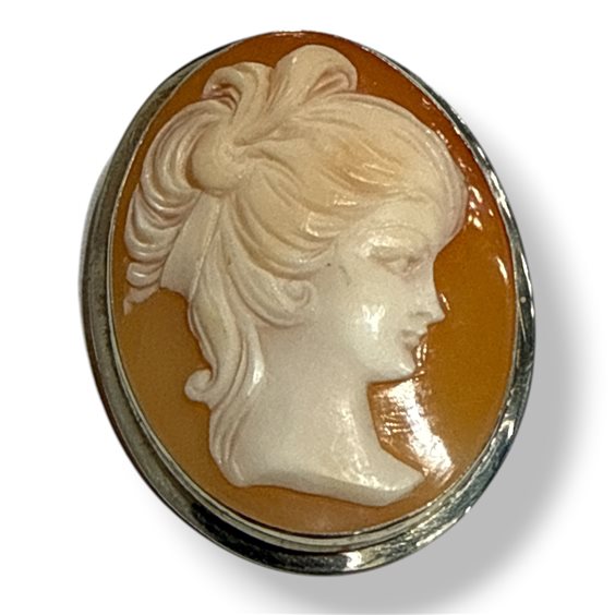 Broche Mandile 1922 Femme Cammei  in Argent Conchiglia 2MSPCM176.2 - 2MSPCM176.2